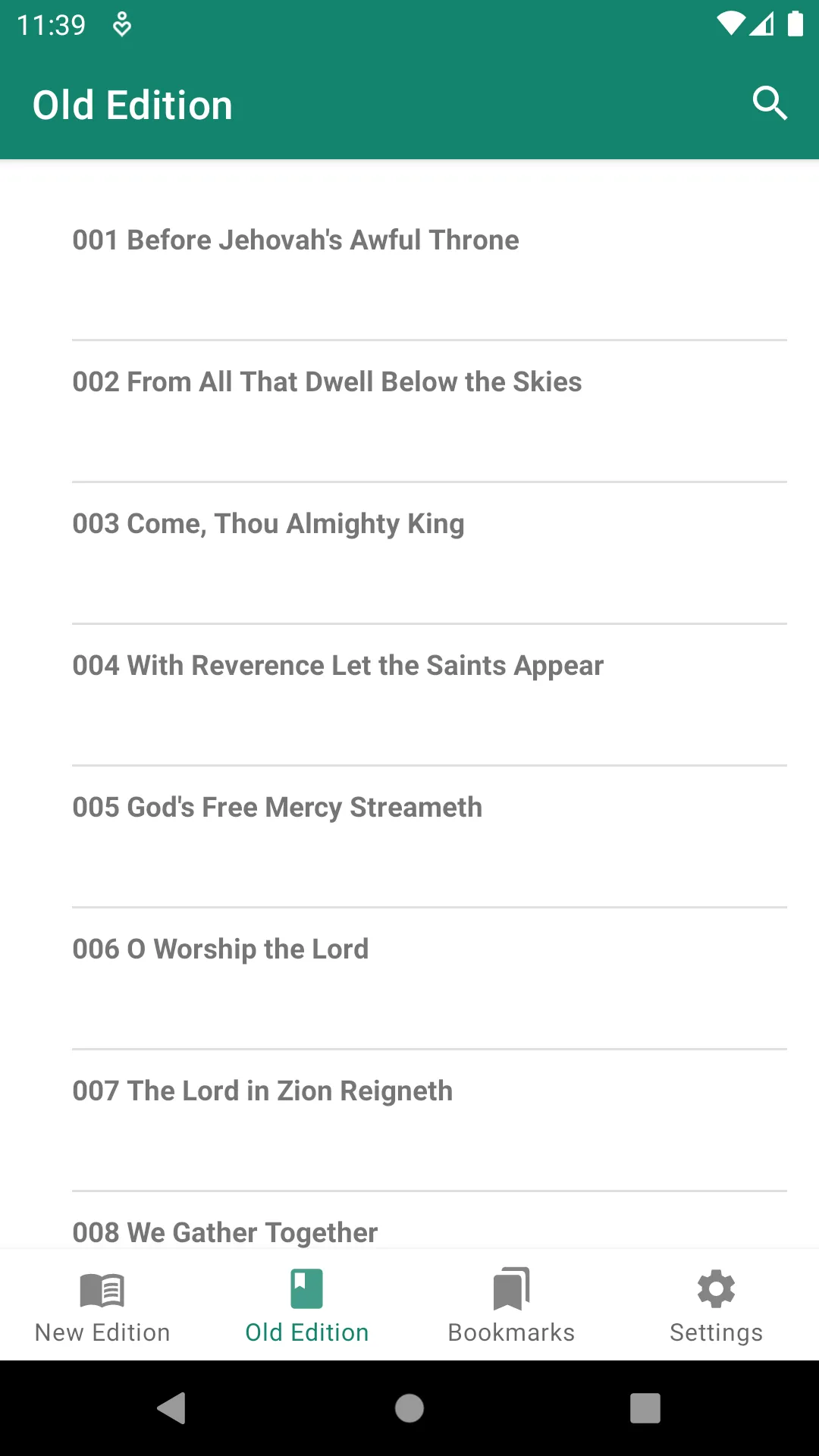 SDA Hymnal | Indus Appstore | Screenshot