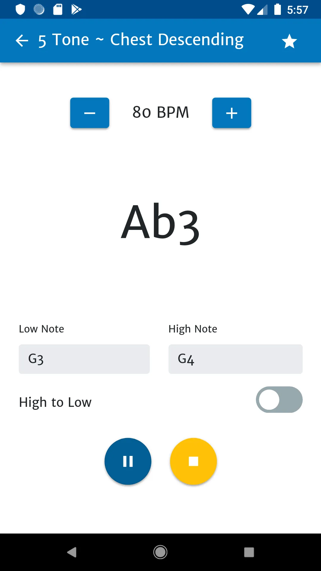 Speech Level Singing Exercises | Indus Appstore | Screenshot