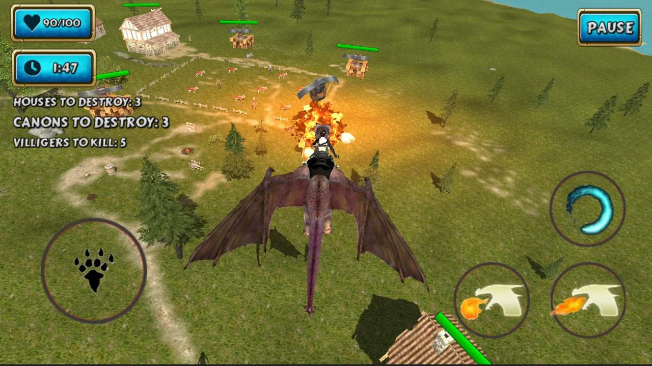 Fire Flying Dragon Simulator | Indus Appstore | Screenshot