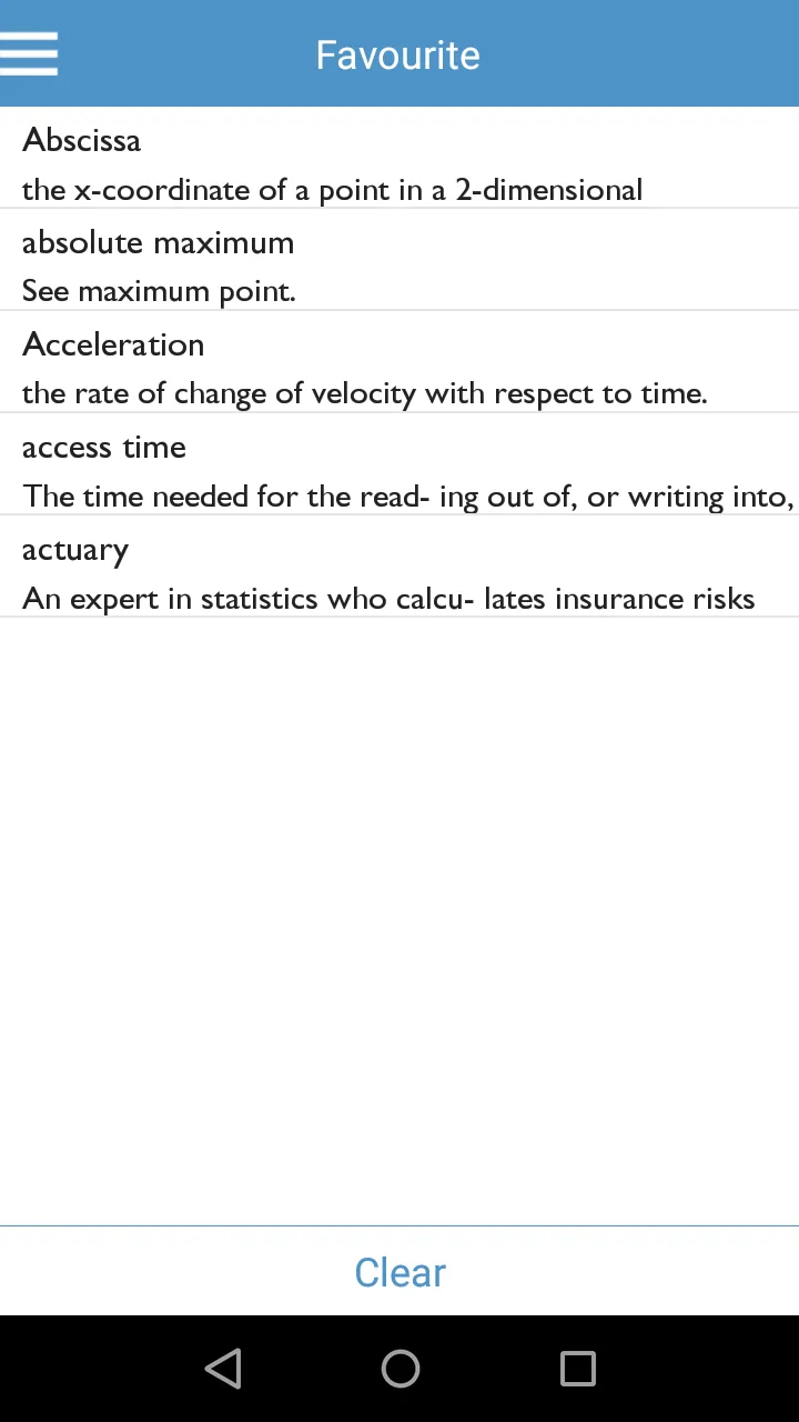 Mathematics Dictionary Offline | Indus Appstore | Screenshot