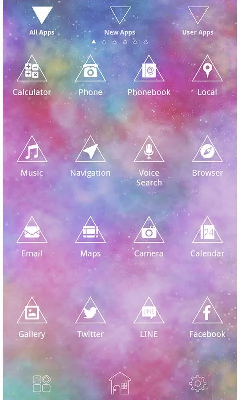 Theme-Psychedelic Triangle- | Indus Appstore | Screenshot