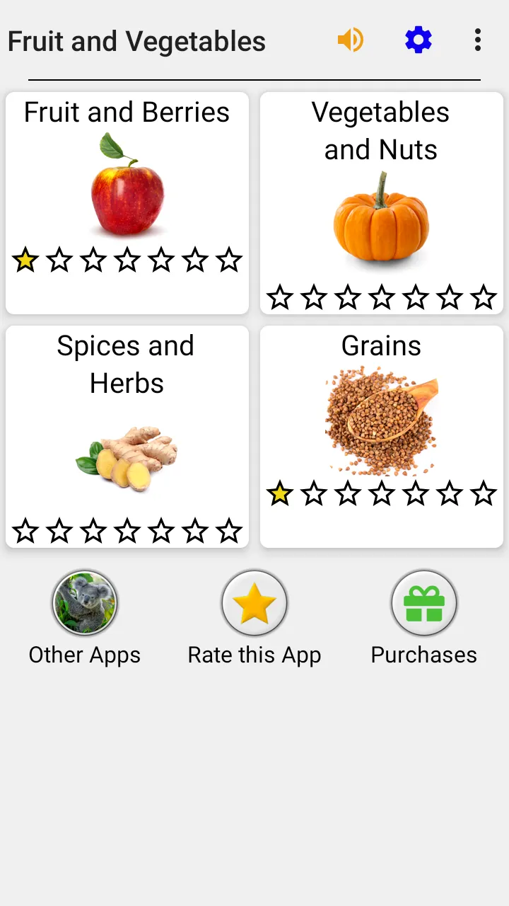 Fruit and Vegetables - Quiz | Indus Appstore | Screenshot