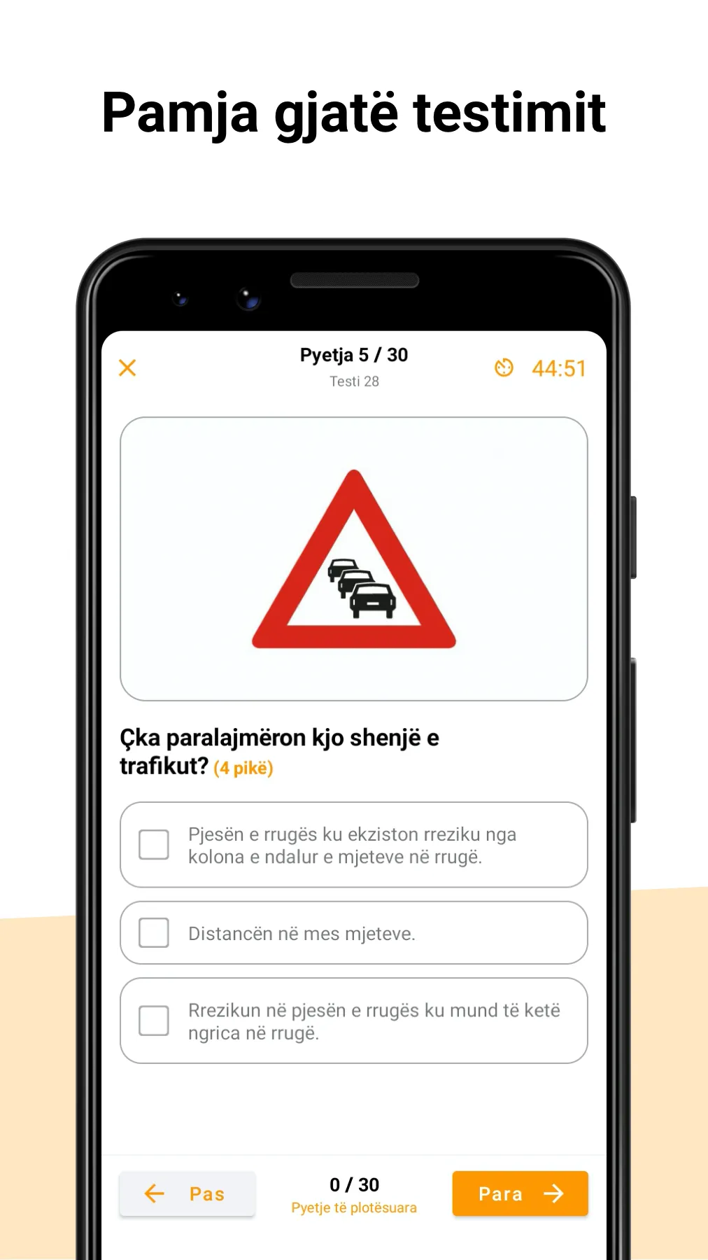 Autoshkolla Kosovë - Testet | Indus Appstore | Screenshot