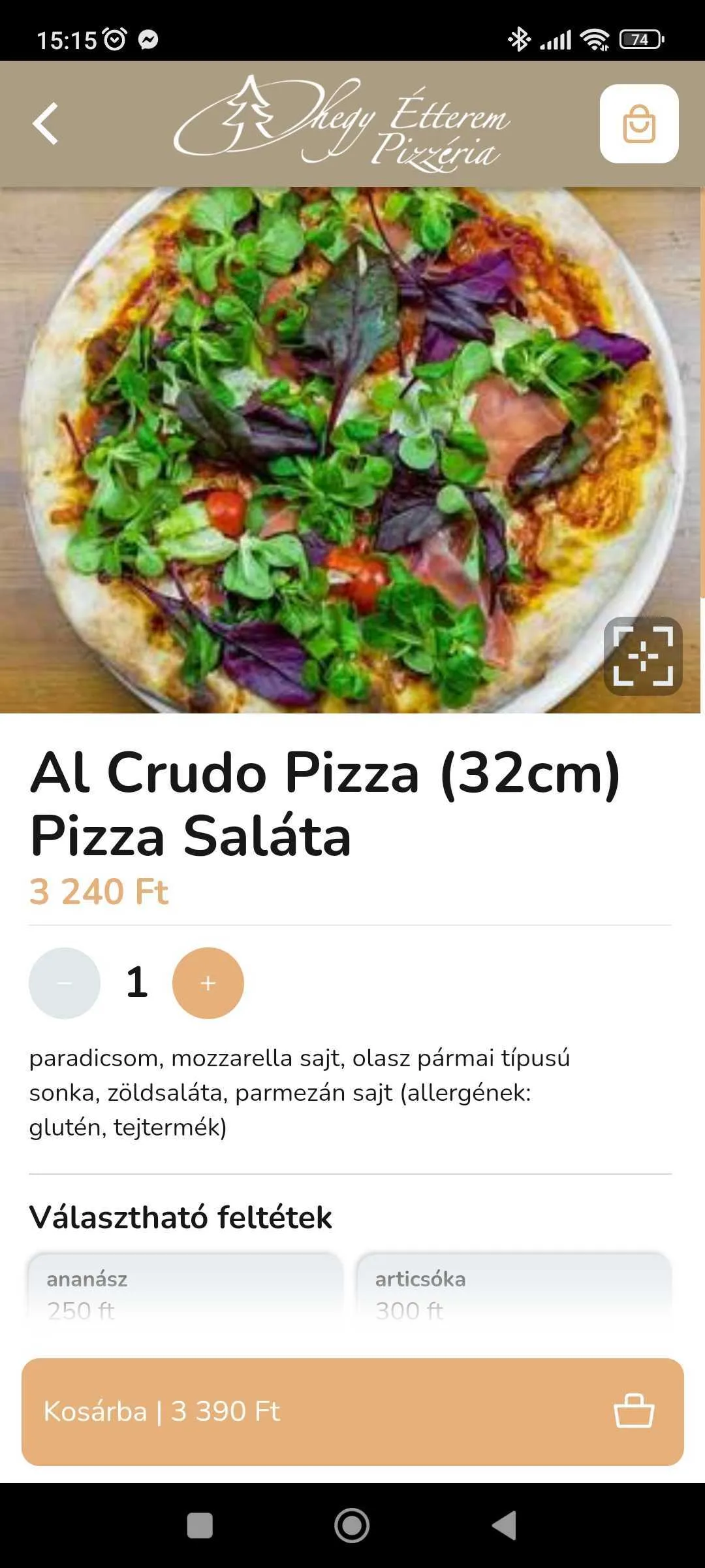 Óhegy Étterem Pizzéria | Indus Appstore | Screenshot