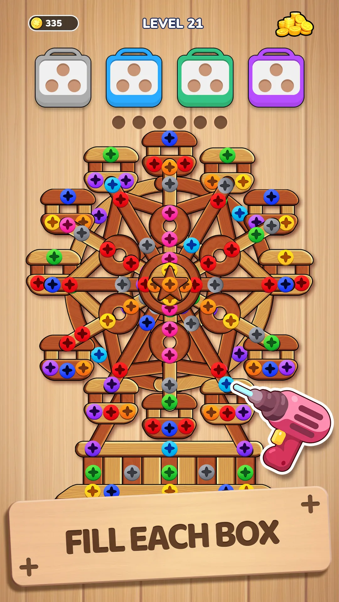Woodle Screw Jam: Nuts & Bolts | Indus Appstore | Screenshot