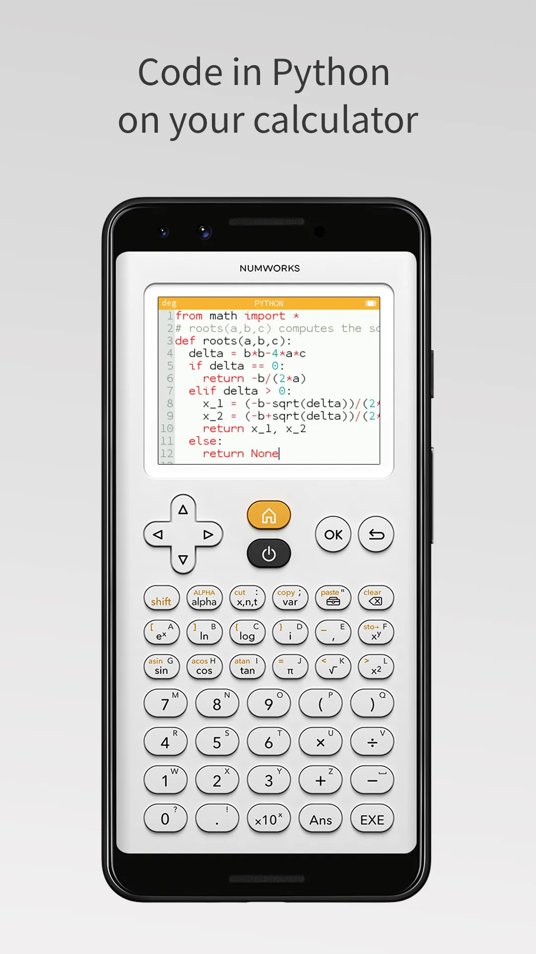 NumWorks Graphing Calculator | Indus Appstore | Screenshot