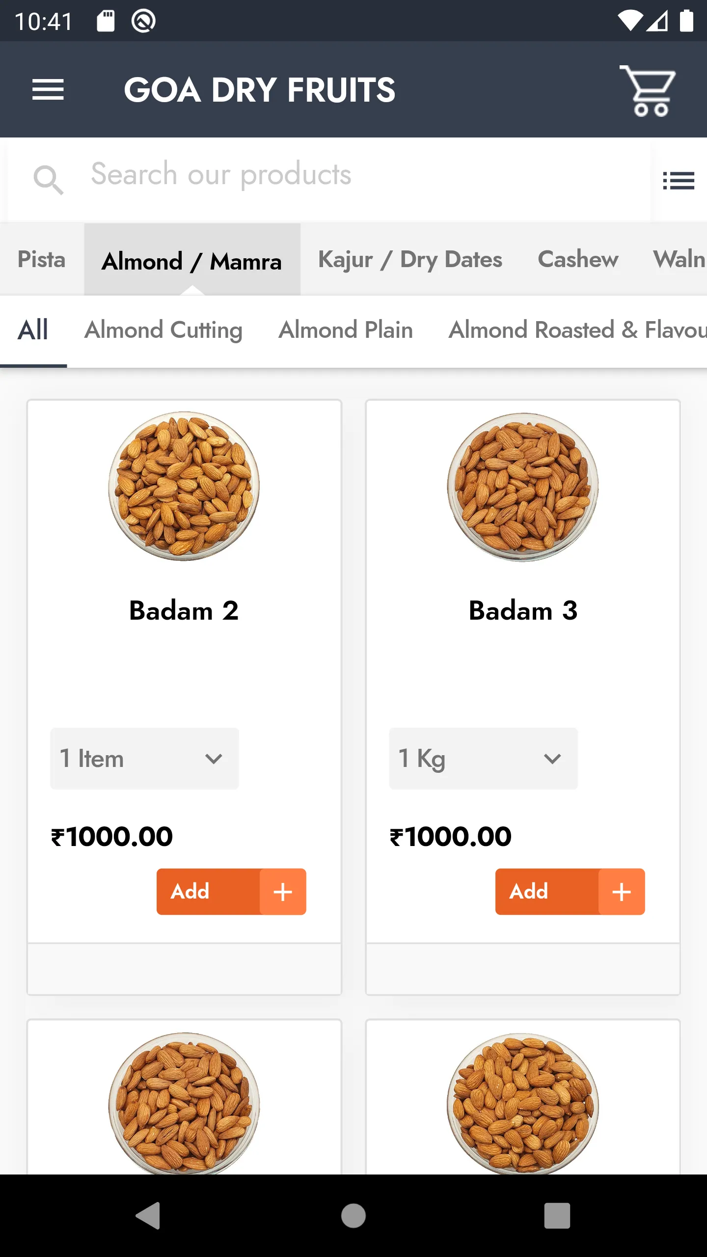 GOA DRY FRUITS | Indus Appstore | Screenshot