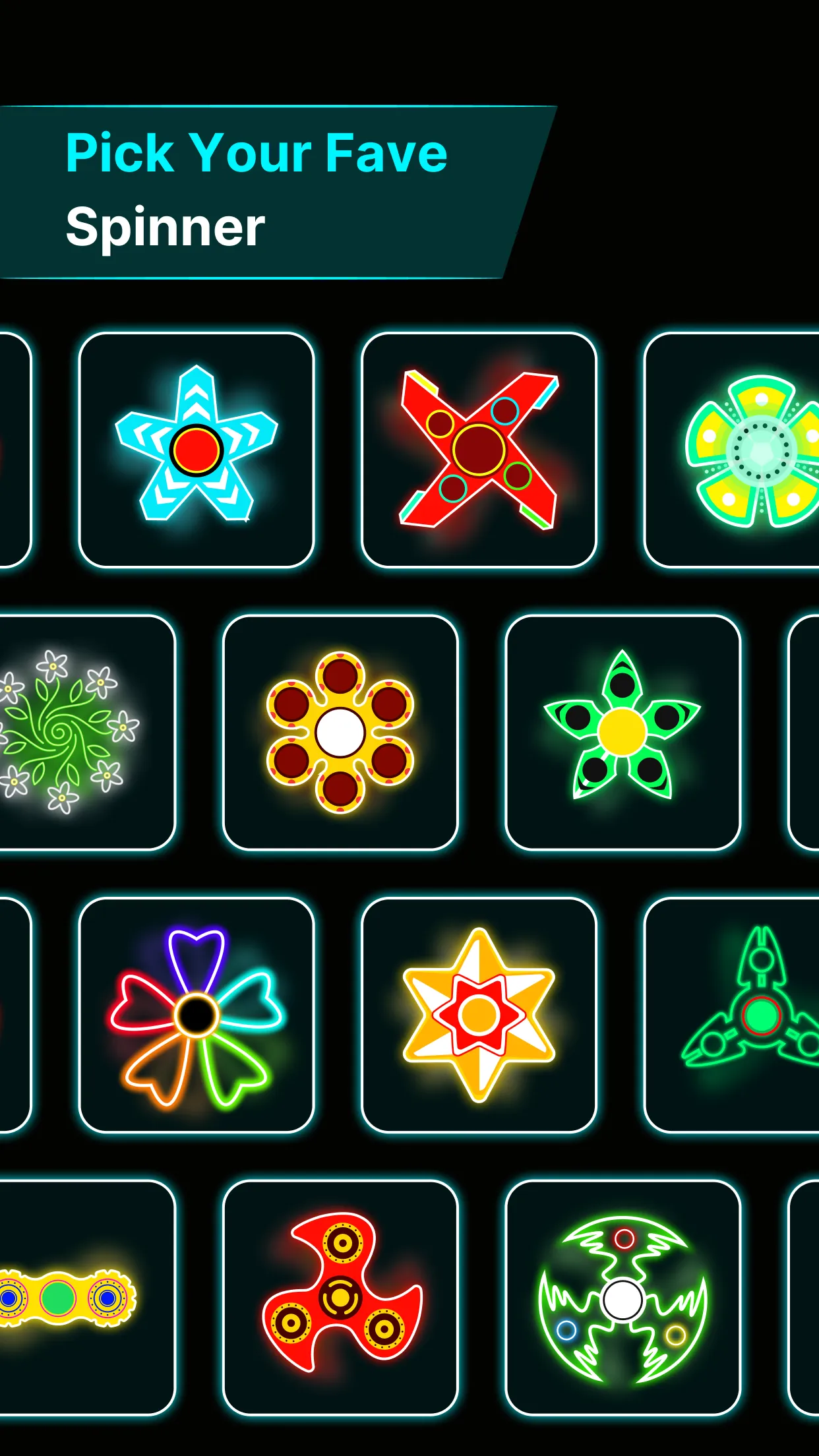 Finger Spinner: Glow Art Draw | Indus Appstore | Screenshot