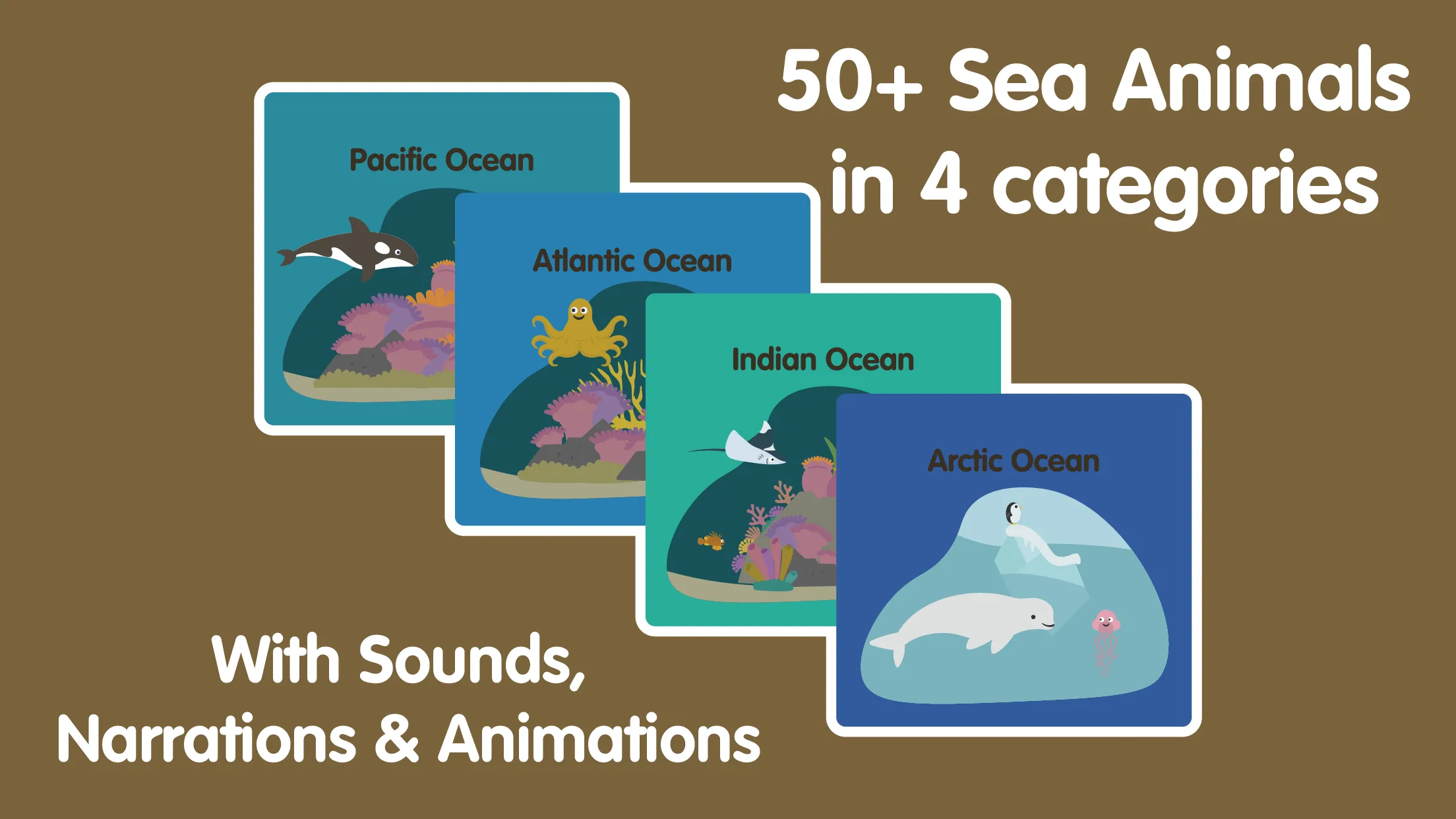 Learn Ocean Animals for kids | Indus Appstore | Screenshot