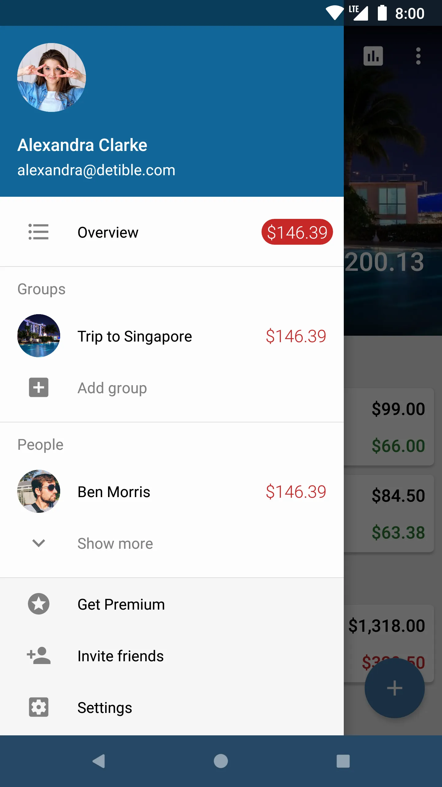 Detible - Shared Bills and Gro | Indus Appstore | Screenshot