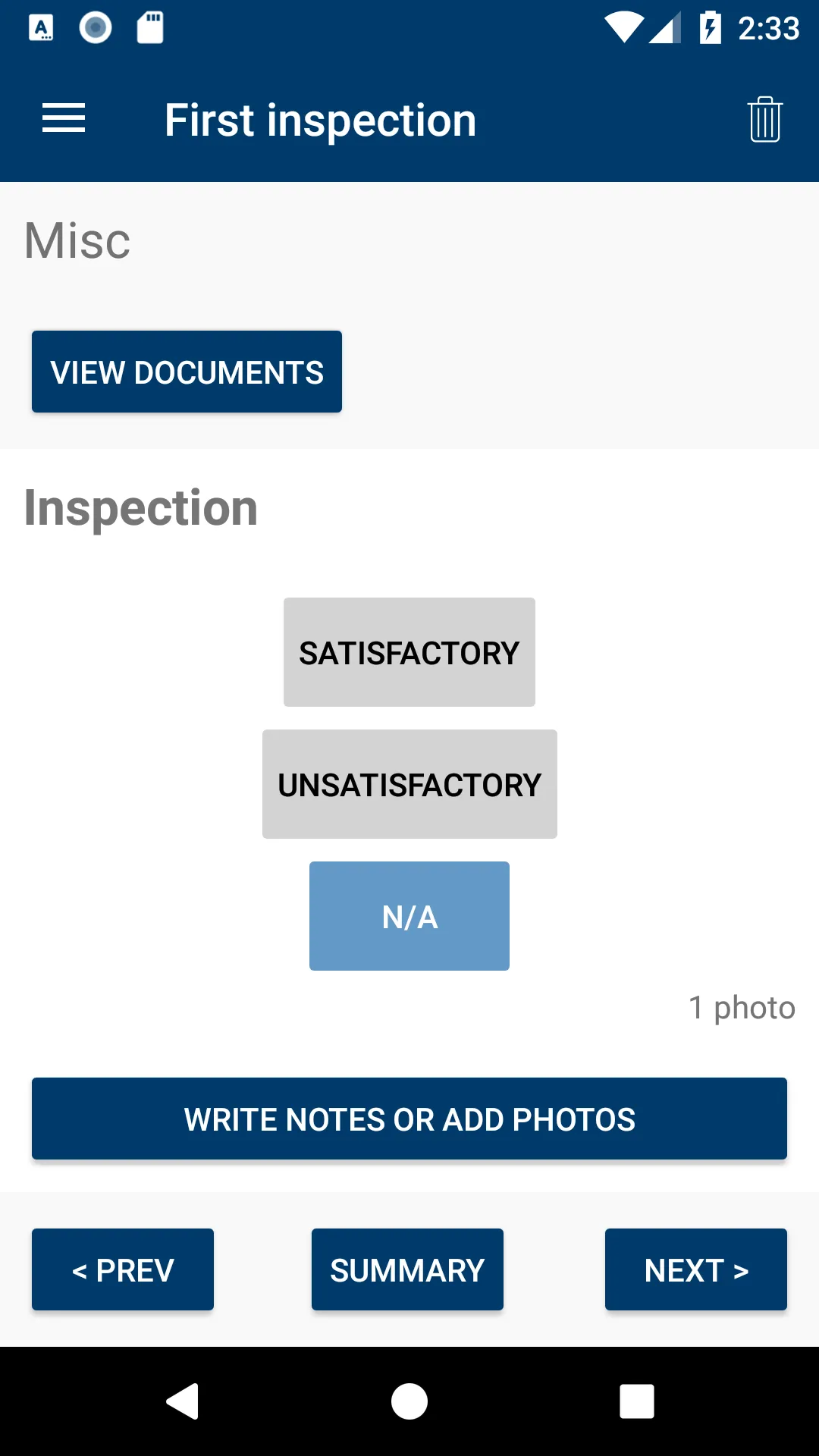 BCS Mobile Inspections | Indus Appstore | Screenshot