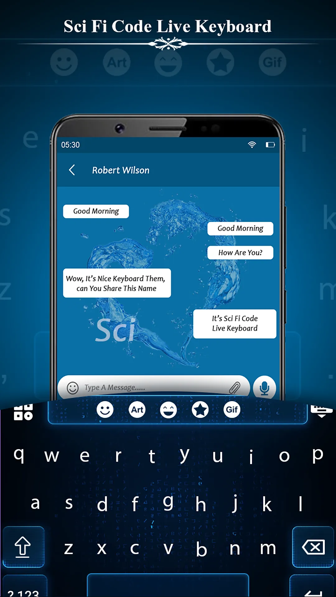 SciFi Code Live Keyboard | Indus Appstore | Screenshot