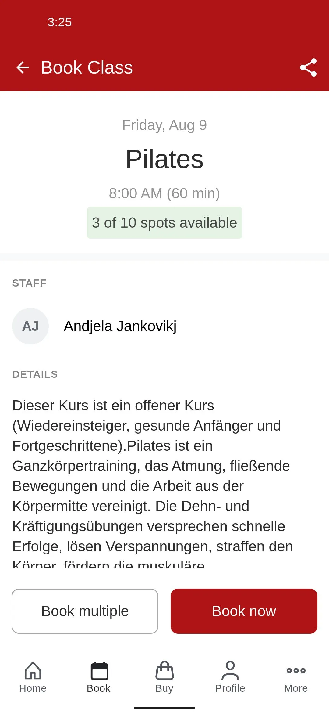 SanoGym Stuttgart | Indus Appstore | Screenshot