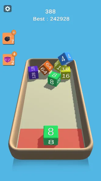2048 3d : Cube Merge Game | Indus Appstore | Screenshot