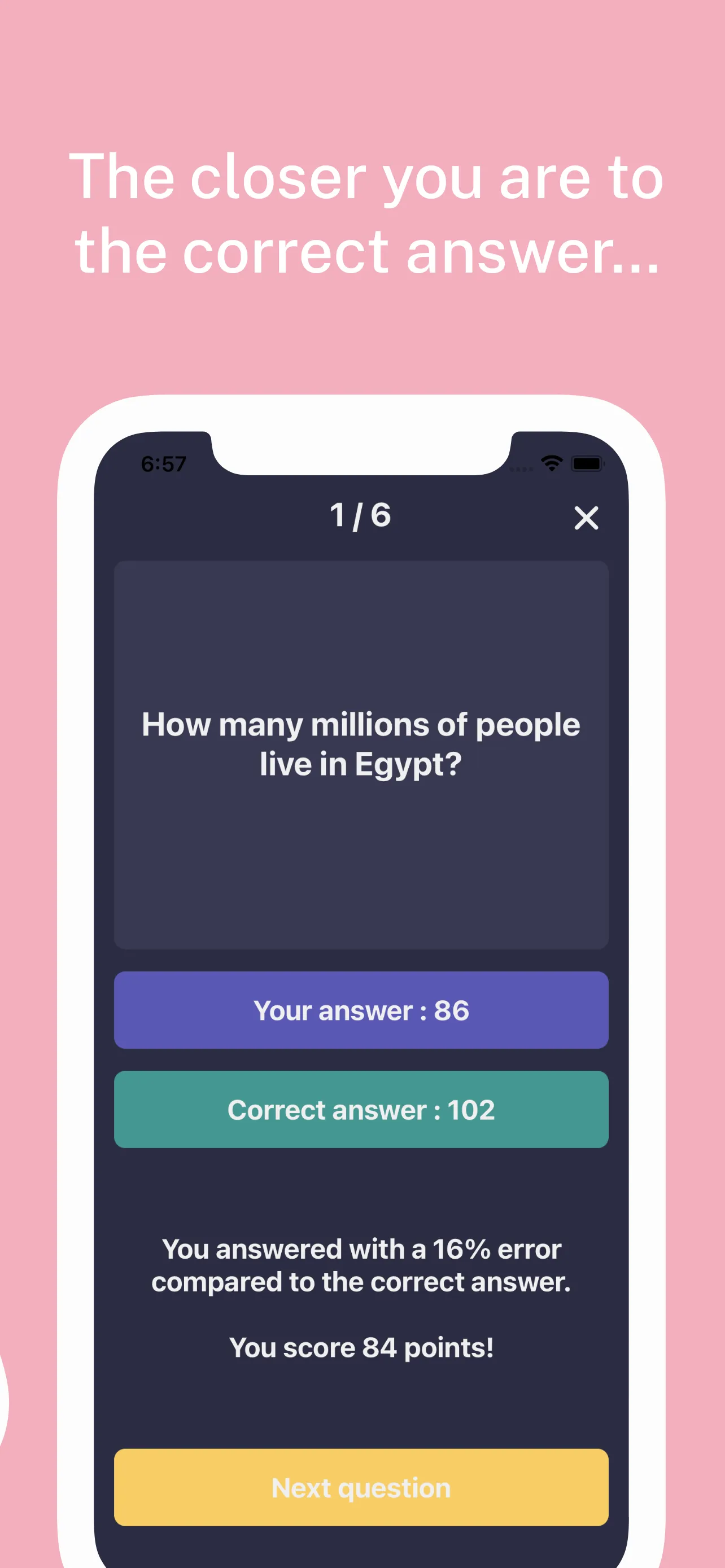 Guesstimate - trivia quiz | Indus Appstore | Screenshot