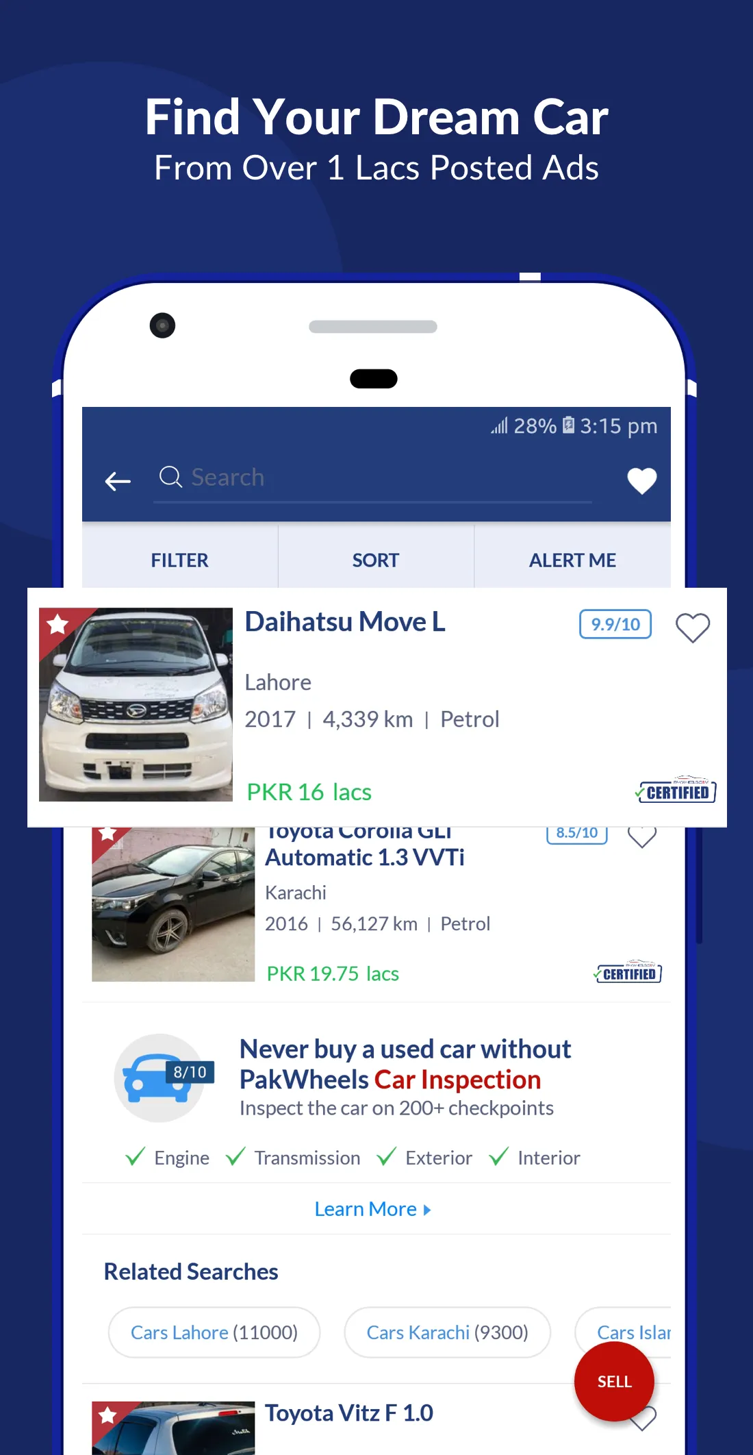 PakWheels: Buy & Sell Cars | Indus Appstore | Screenshot