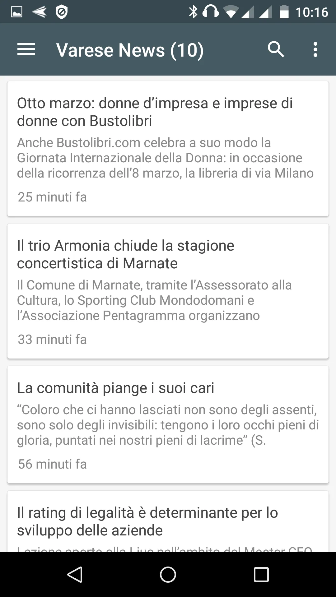 Busto Arsizio notizie locali | Indus Appstore | Screenshot