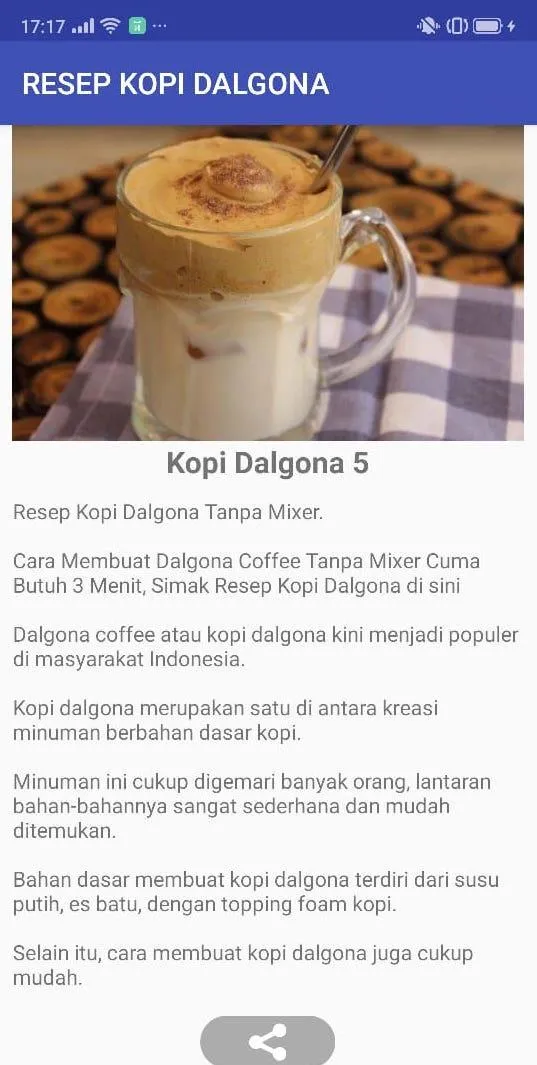 RESEP KOPI DALGONA | Indus Appstore | Screenshot