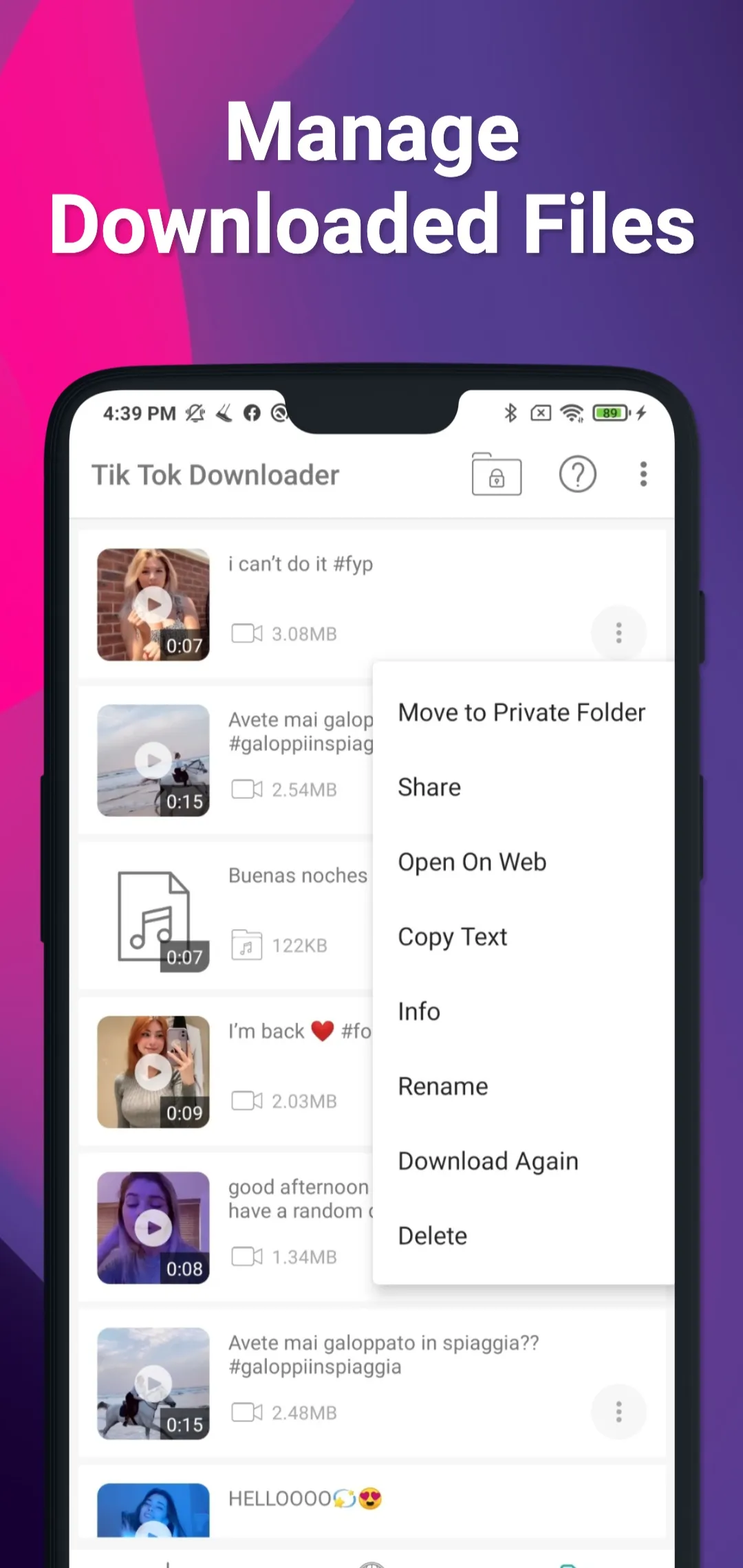 No Watermark Video Downloader | Indus Appstore | Screenshot