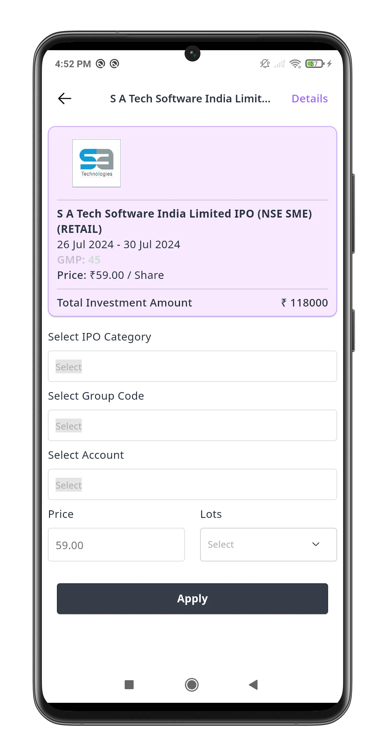 Fincase: IPO Info News & Guide | Indus Appstore | Screenshot