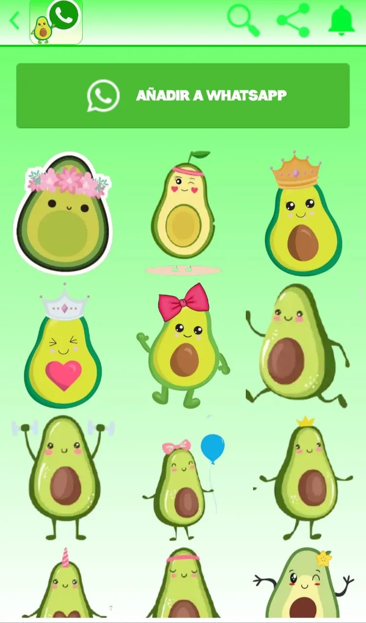 stickers Aguacate | Indus Appstore | Screenshot