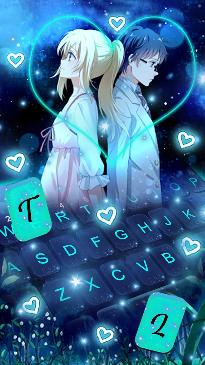 Anime Cute Love Keyboard Theme | Indus Appstore | Screenshot