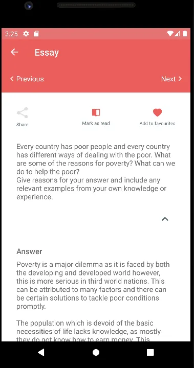 IELTS Essays with feedback | Indus Appstore | Screenshot