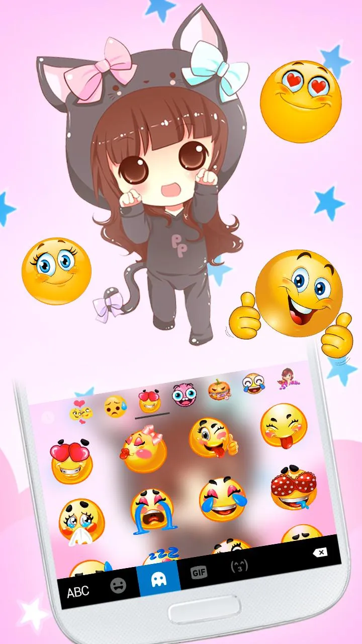 Kawaii Bow Girl Theme | Indus Appstore | Screenshot