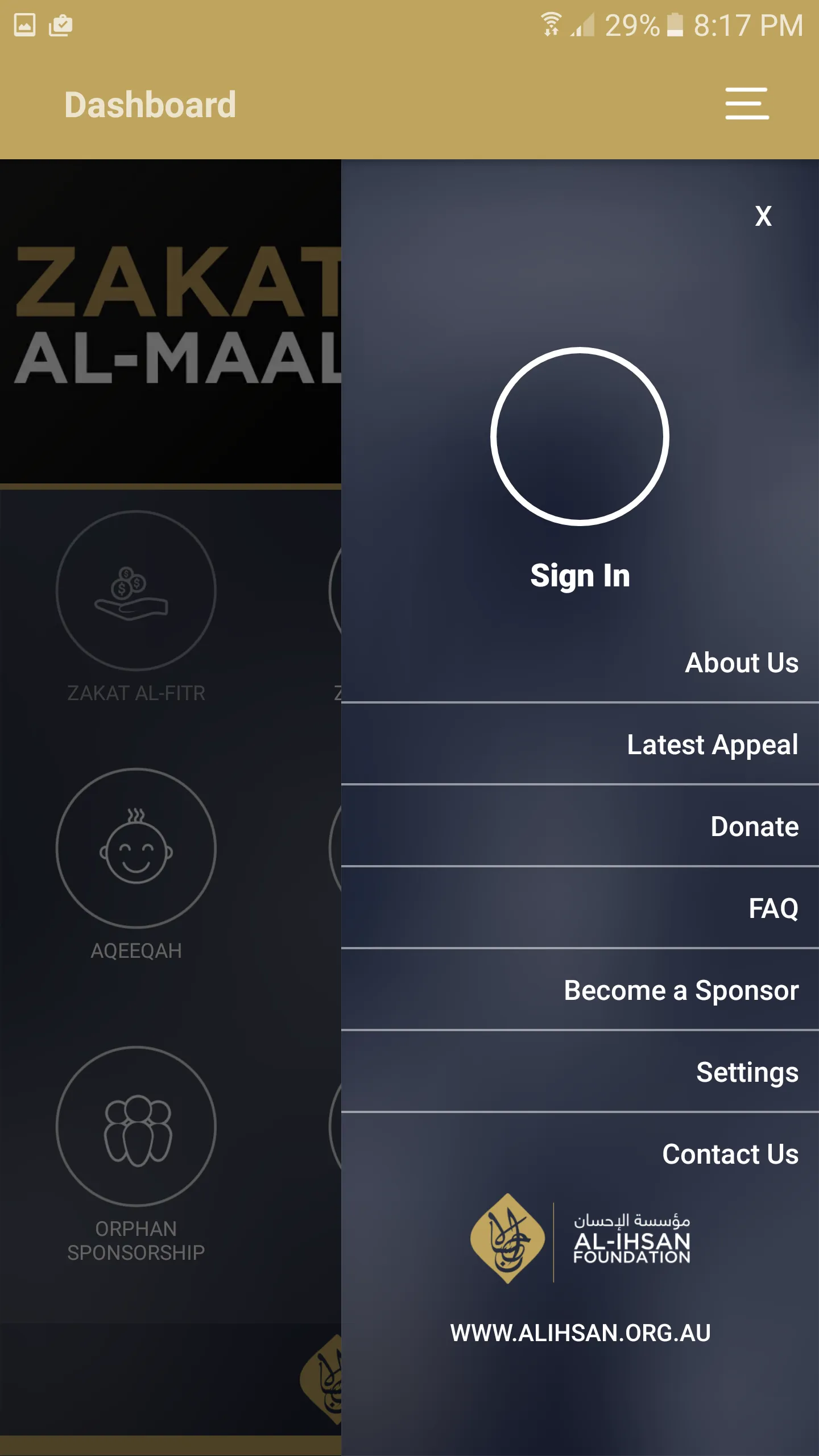 Al-Ihsan Zakat & Charity App | Indus Appstore | Screenshot