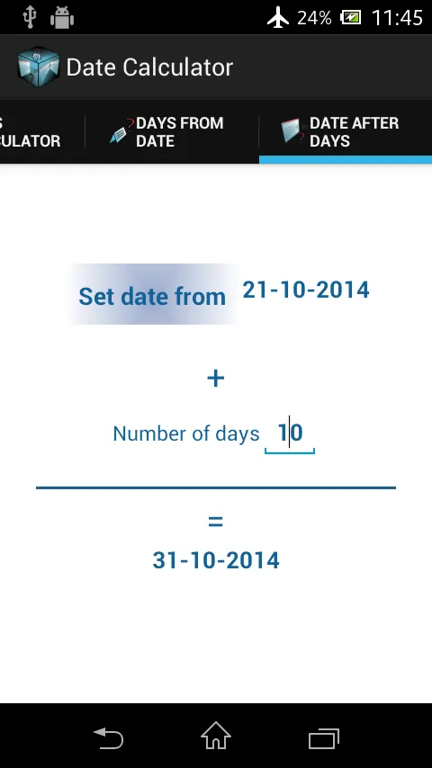 Date Calculator | Indus Appstore | Screenshot