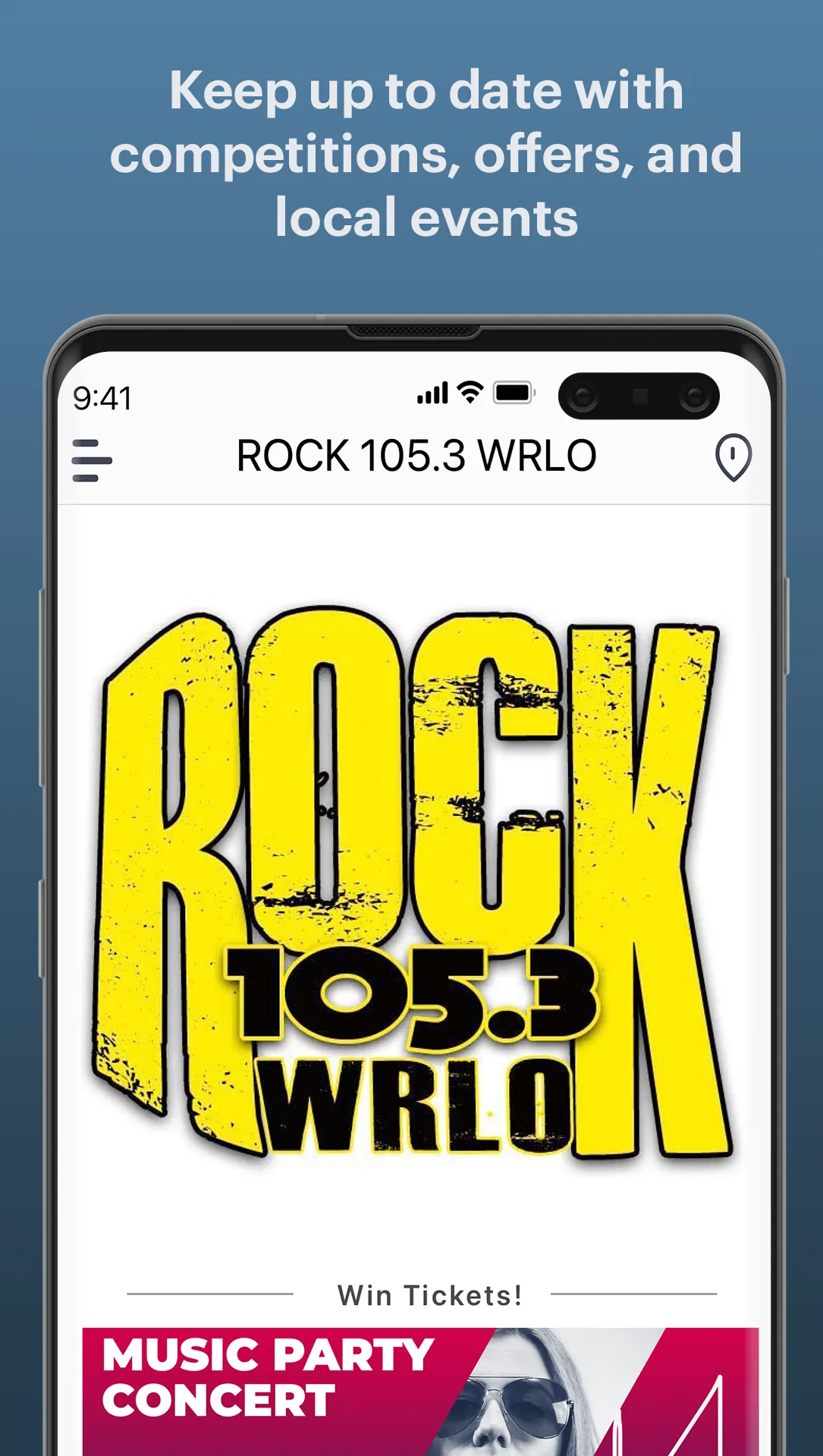 ROCK 105.3 WRLO | Indus Appstore | Screenshot