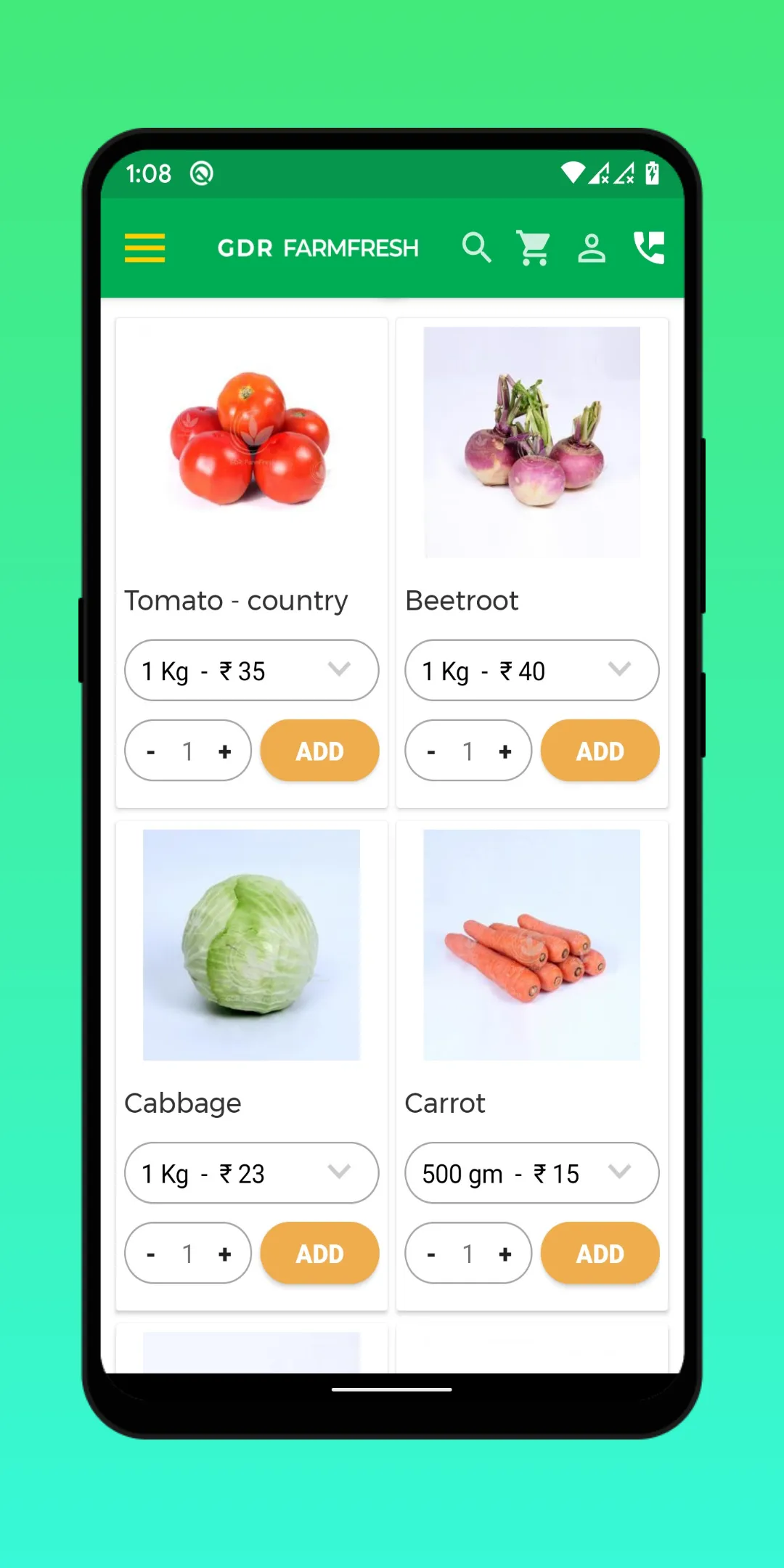 GDR Farmfresh | Indus Appstore | Screenshot