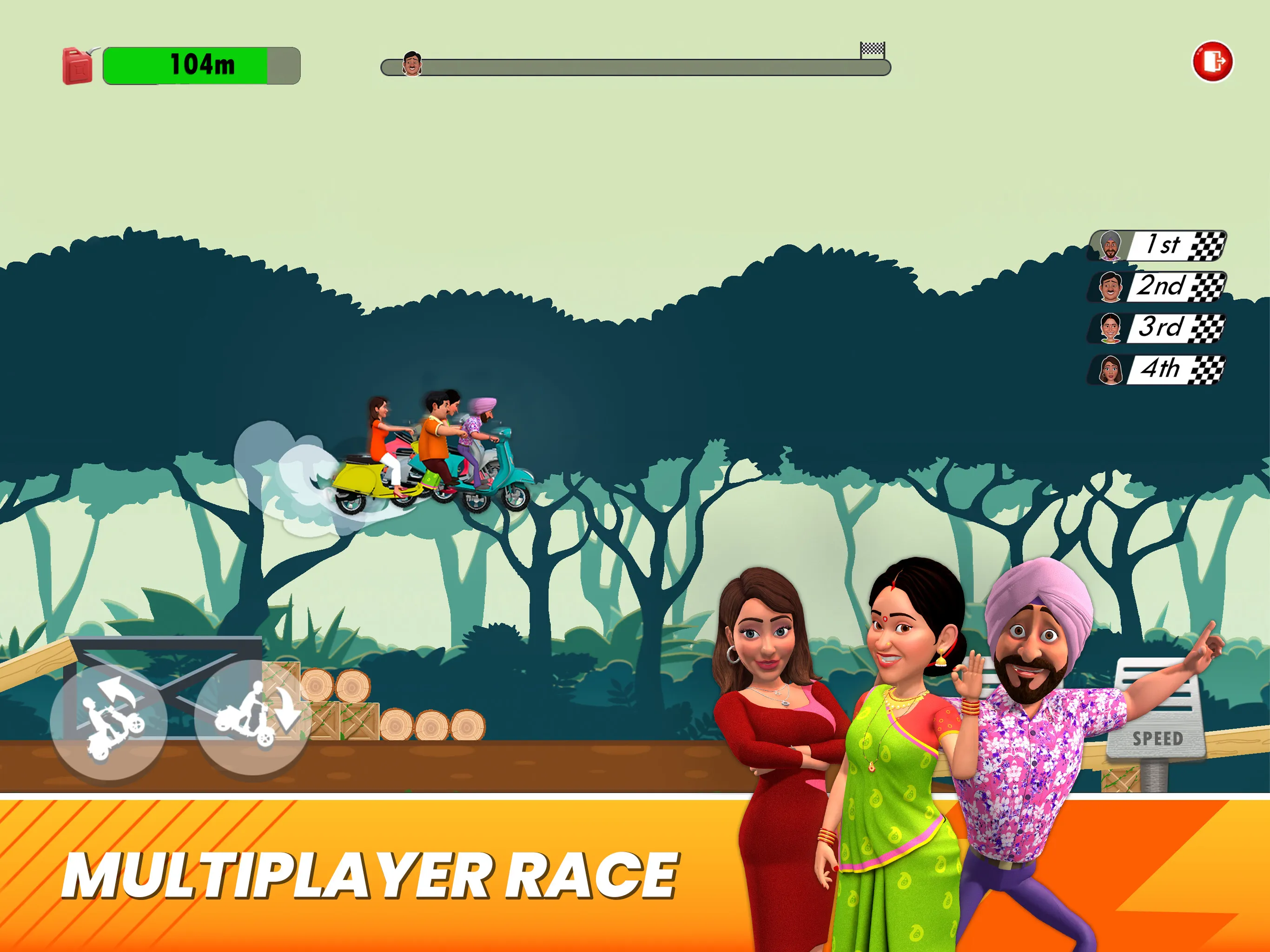 Bhide Scooter Race| TMKOC Game | Indus Appstore | Screenshot