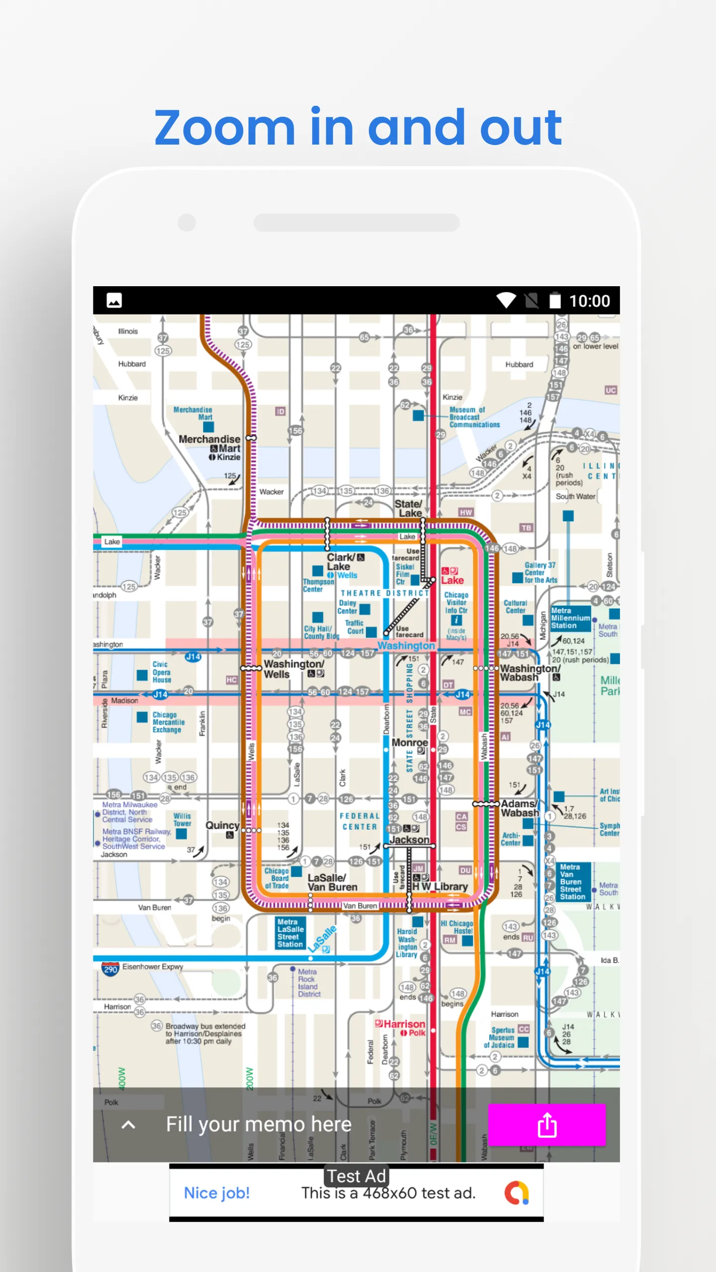 Chicago Bus Train Travel Map | Indus Appstore | Screenshot