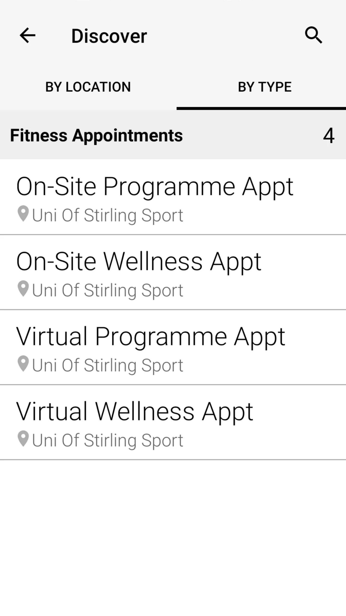 University of Stirling Sport | Indus Appstore | Screenshot