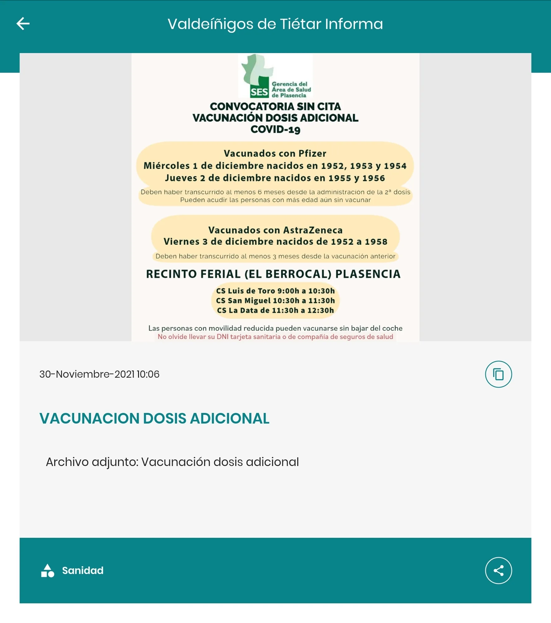 Valdeíñigos de Tiétar Informa | Indus Appstore | Screenshot