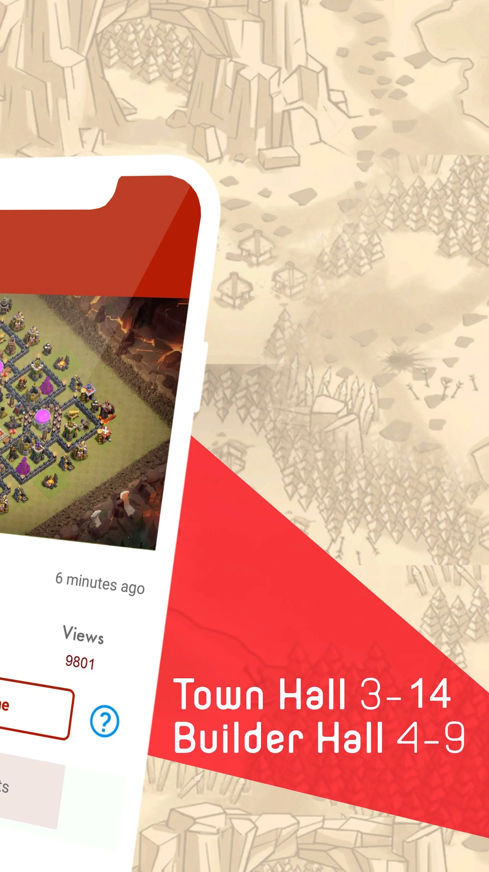 Clash base layouts with link | Indus Appstore | Screenshot