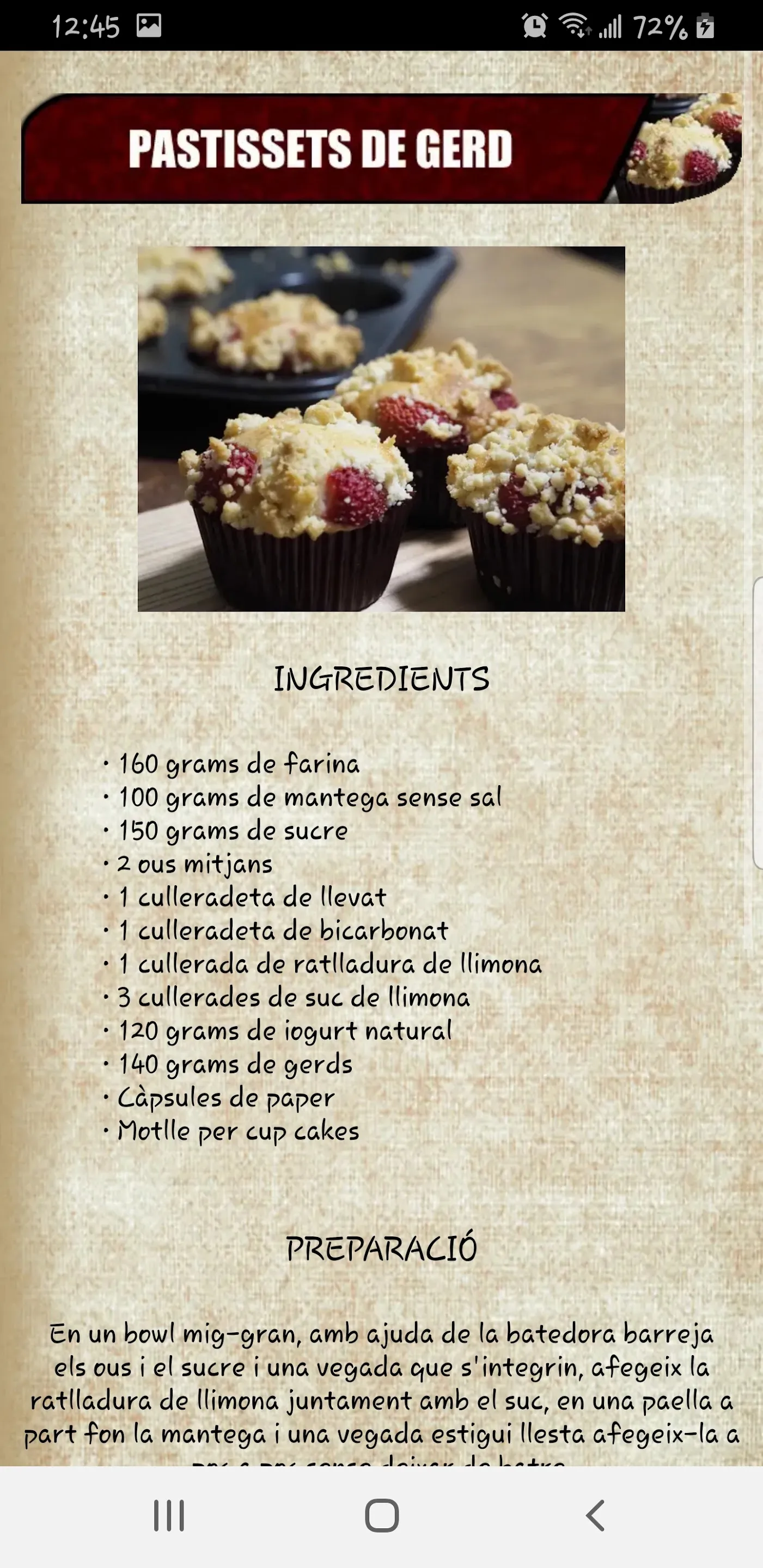 Recetas de Comida Casera | Indus Appstore | Screenshot