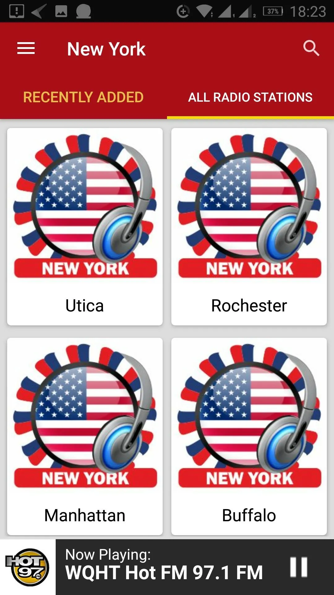 New York Radio Stations - USA | Indus Appstore | Screenshot