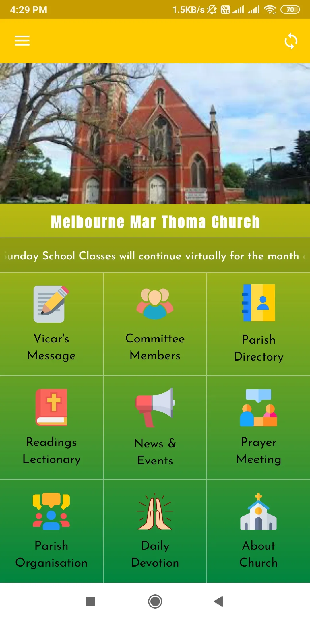 Melbourne Mar Thoma Church | Indus Appstore | Screenshot