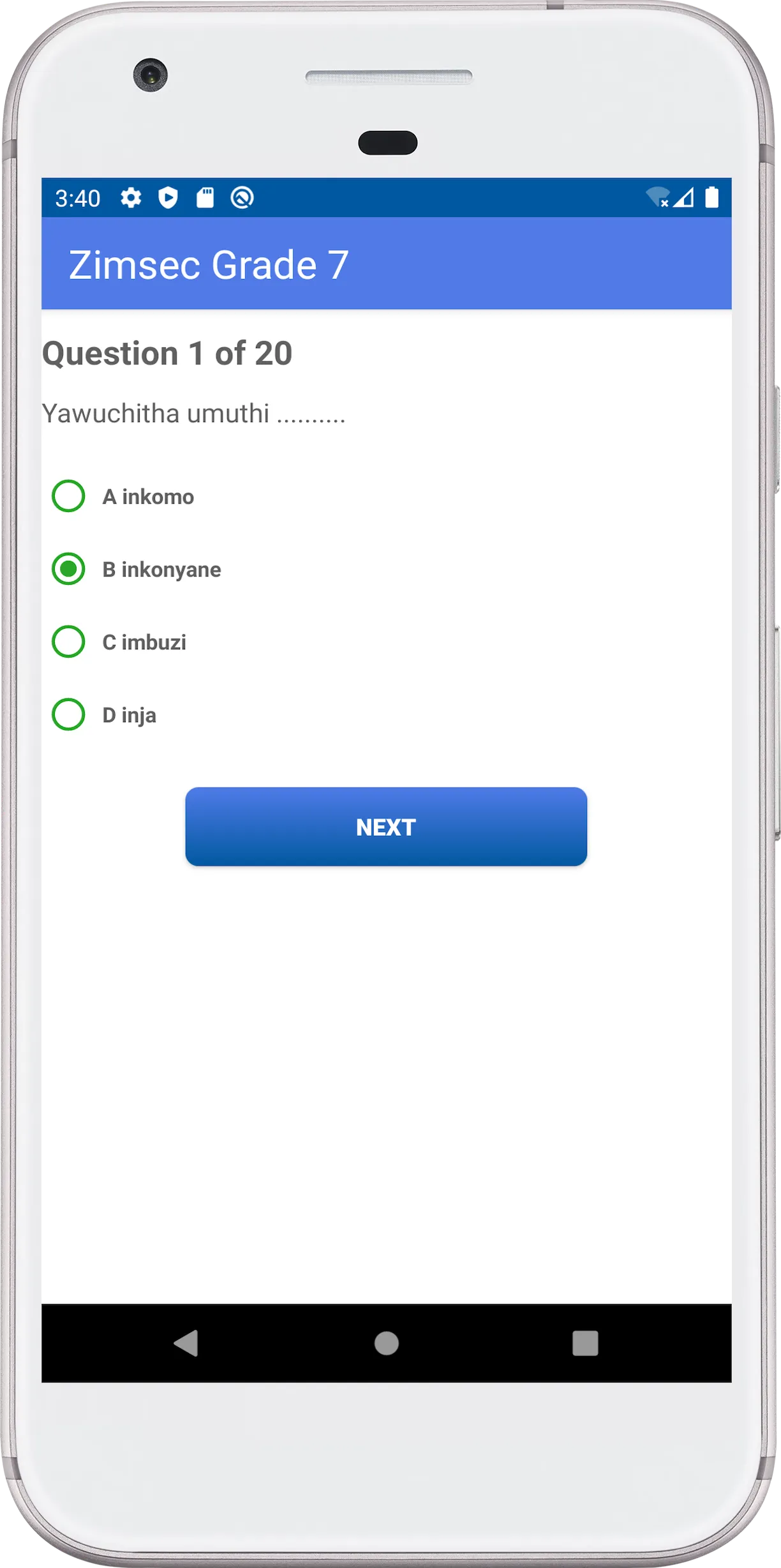 Zimsec Grade 7 Revision | Indus Appstore | Screenshot