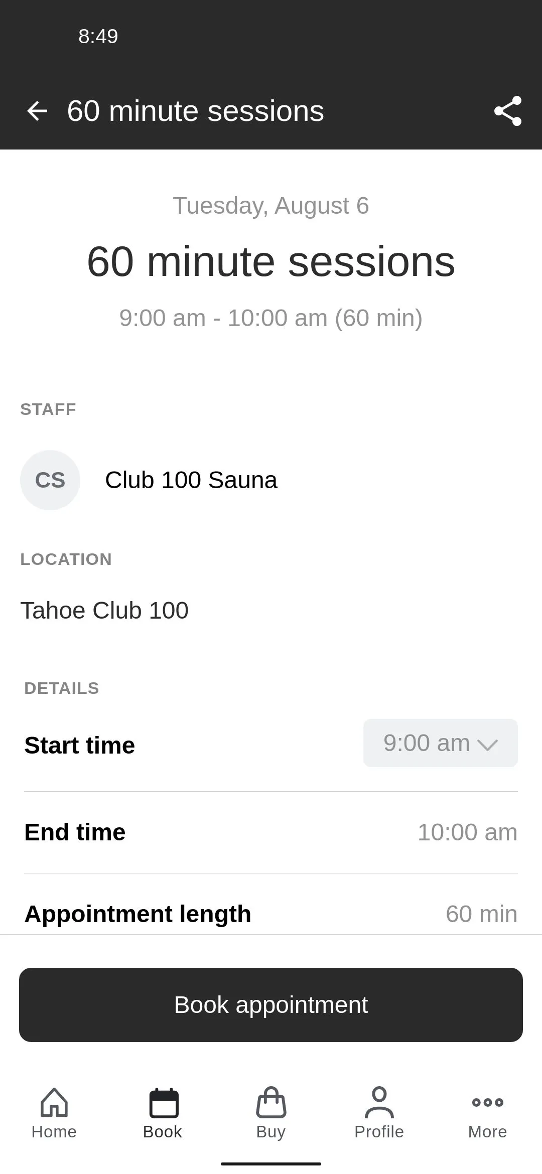 Tahoe Club 100 | Indus Appstore | Screenshot