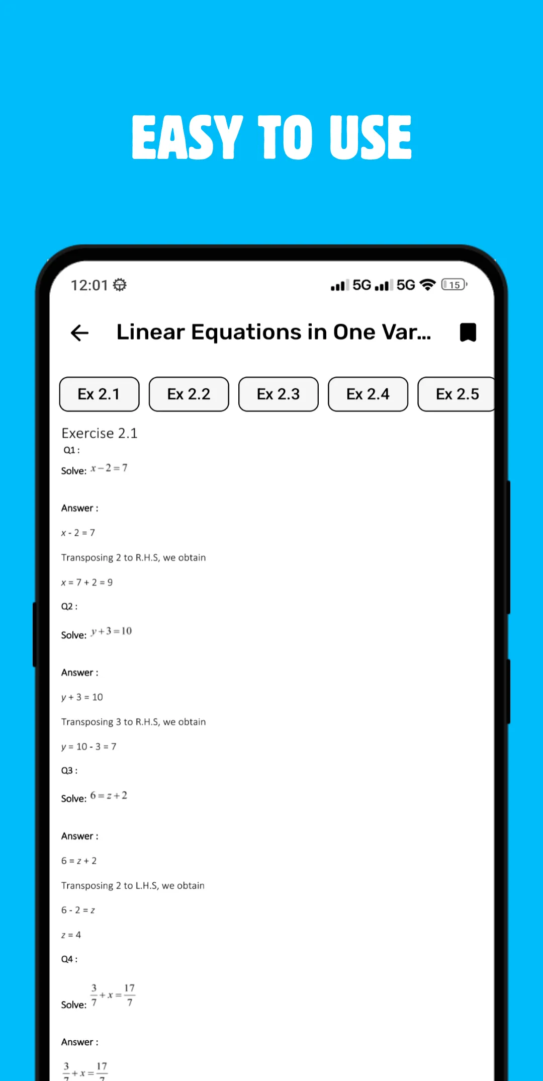 Class 8 Maths Solution Offline | Indus Appstore | Screenshot