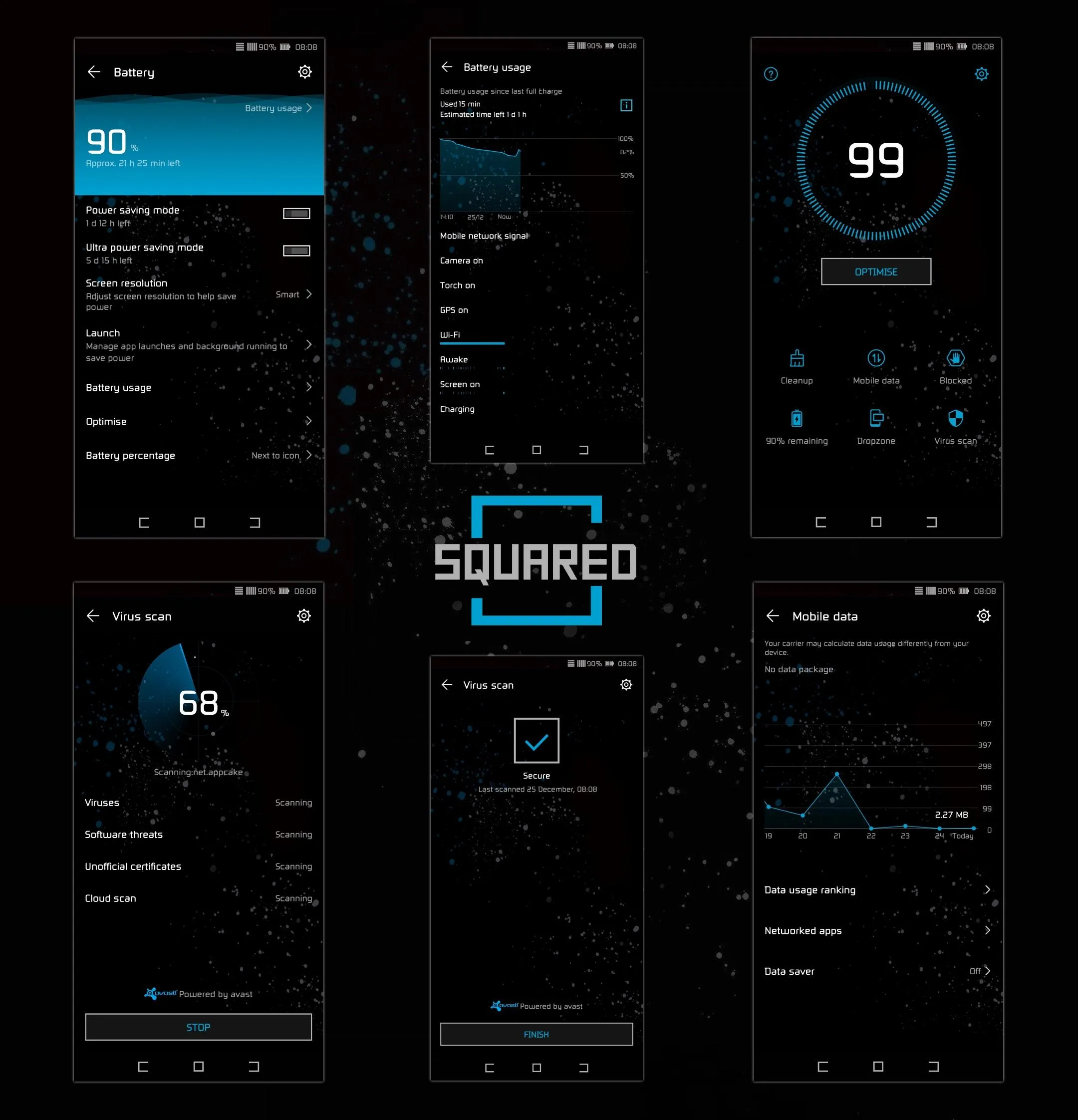 [EMUI5/8/9]Squared Theme | Indus Appstore | Screenshot