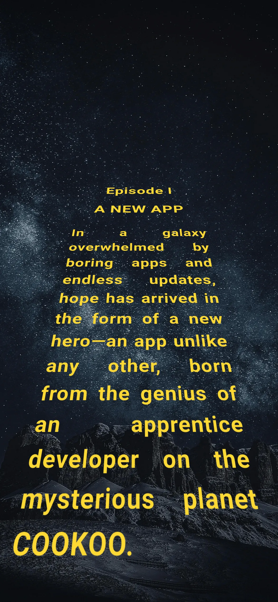 Text Crawl - Opening Crawl | Indus Appstore | Screenshot