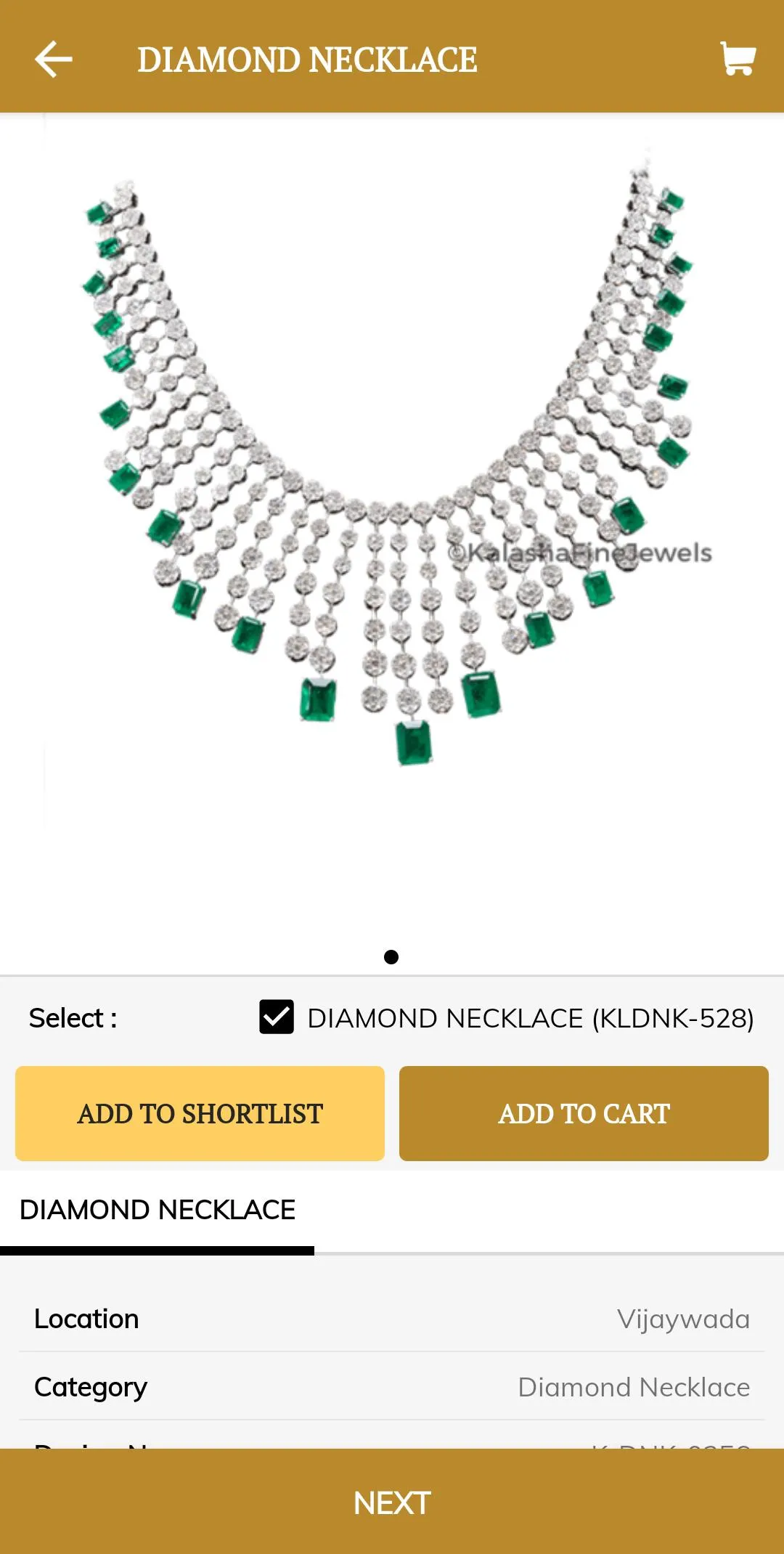 Kalasha Fine Jewels | Indus Appstore | Screenshot