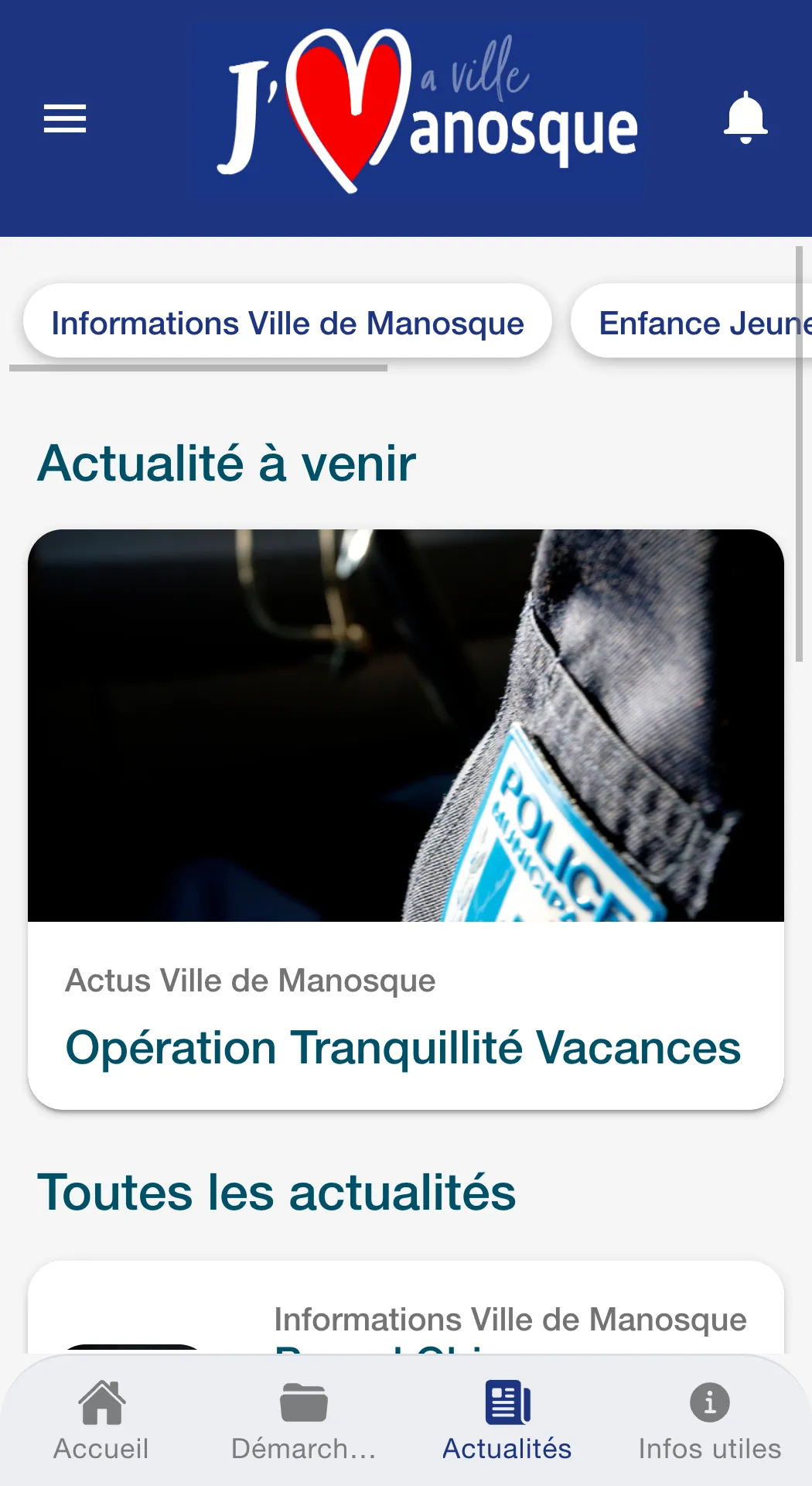 J'aime Manosque | Indus Appstore | Screenshot