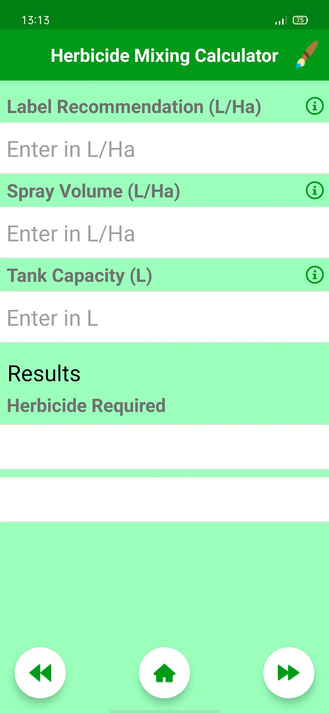 Oil Palm Pesticide Calculator- | Indus Appstore | Screenshot