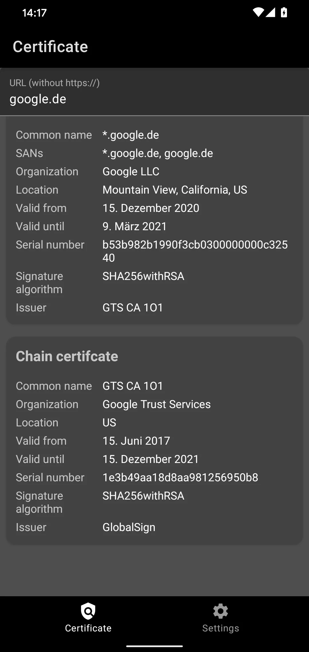 SSL Certificate Checker | Indus Appstore | Screenshot