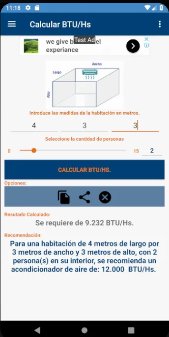 Calcular BTU | Indus Appstore | Screenshot